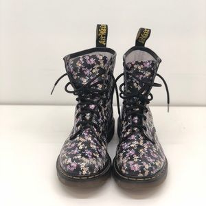 Dr. Martens  floral pattern boots size 9